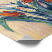 Vase Tulpen - Claude Monet Poster (Hoek)