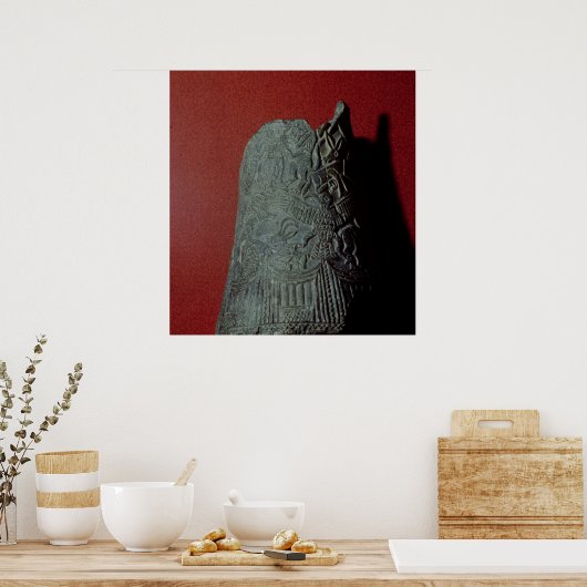 Vase uit Uruk 3rd millennium BC Poster (Keuken)