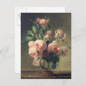 Vase van bloemen 2 briefkaart (Voorkant / Achterkant)