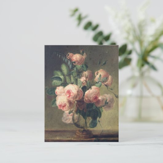 Vase van bloemen 2 briefkaart (Staand voorkant)