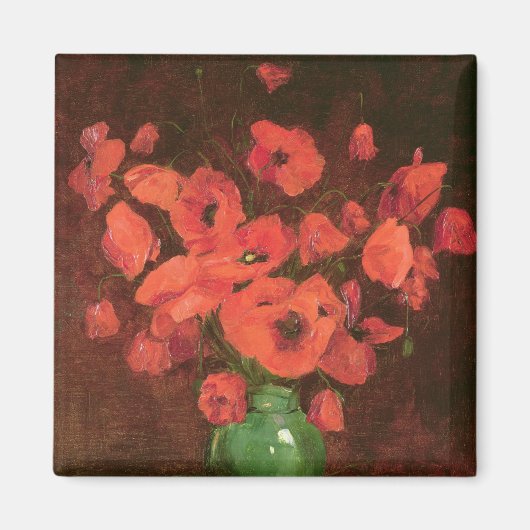 Vase van bloemen 2 magneet (Voorkant)