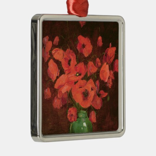 Vase van bloemen 2 metalen ornament (Rechts)