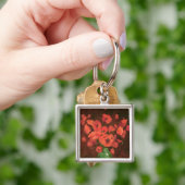 Vase van bloemen 2 sleutelhanger (Hand)