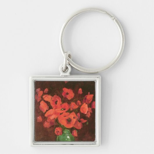 Vase van bloemen 2 sleutelhanger (Voorkant)