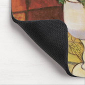 Vase van Bloemen, Anemonen in een wit glas Muismat (Hoek)