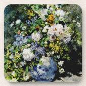 Vase van bloemen bier onderzetter (Voorkant)