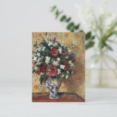 Vase van bloemen briefkaart (Staand voorkant)