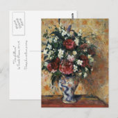 Vase van bloemen briefkaart (Voorkant / Achterkant)
