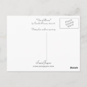 Vase van bloemen briefkaart (Achterkant)