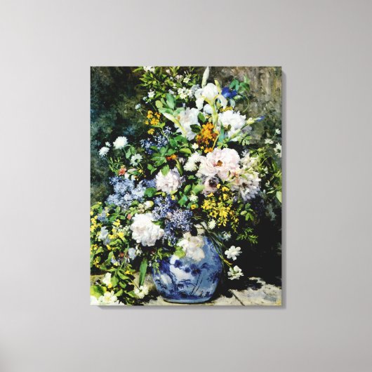 Vase van bloemen canvas afdruk (Voorkant)