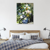 Vase van bloemen canvas afdruk (Insitu (Slaapkamer))