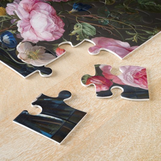 Vase van bloemen. Creator Jan Davidsz de Heem. Legpuzzel (Zijkant)