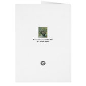 Vase van bloemen door Claude Monet (Achterkant)