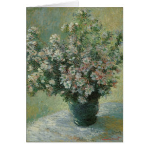 Vase van bloemen door Claude Monet