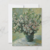 Vase van bloemen door Claude Monet (Voorkant)
