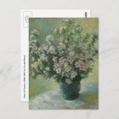 Vase van bloemen door Claude Monet Briefkaart (Voorkant / Achterkant)