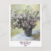 Vase van bloemen door Claude Monet Briefkaart (Voorkant)
