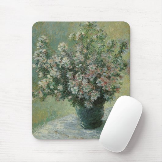 Vase van bloemen door Claude Monet Muismat (Met muis)