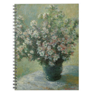 Vase van bloemen door Claude Monet Notitieboek