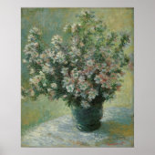 Vase van bloemen door Claude Monet Poster (Voorkant)