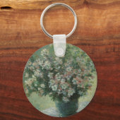 Vase van bloemen door Claude Monet Sleutelhanger (Voorkant)