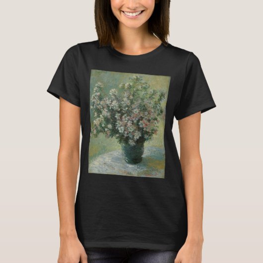 Vase van bloemen door Claude Monet T-shirt (Voorkant)