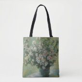 Vase van bloemen door Claude Monet Tote Bag (Voorkant)