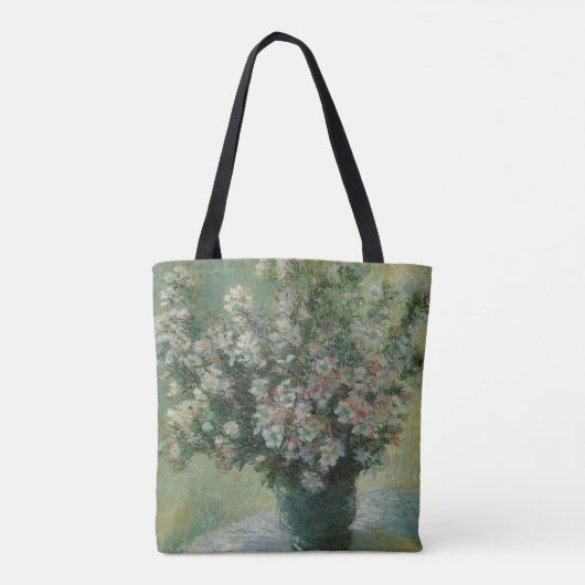 Vase van bloemen door Claude Monet Tote Bag (Achterkant)