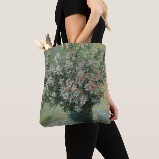 Vase van bloemen door Claude Monet Tote Bag (Dichtbij)