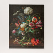Vase van bloemen door Jan Davidsz de Heem Legpuzzel (Verticaal)