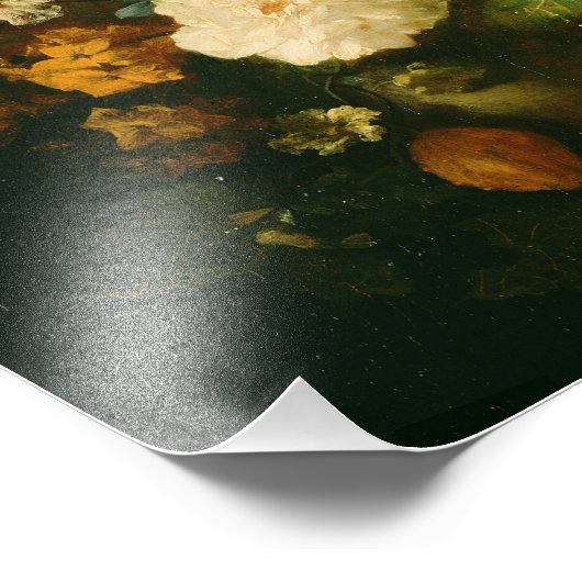 Vase van bloemen door Jan van Huysum Foto Afdruk (Hoek)