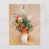 Vase van bloemen door Odilon Redon Briefkaart (Voorkant)