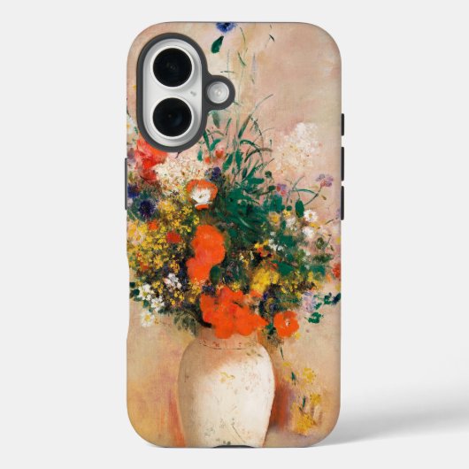 Vase van bloemen door Redon Post-Impressionist Case-Mate iPhone Case (Achterkant)
