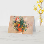 Vase van bloemen door Redon Post-Impressionist Kaart (Gele Bloem)