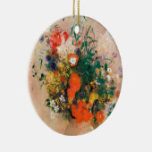 Vase van bloemen door Redon Post-Impressionist Keramisch Ornament (Rechts)