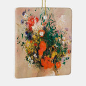 Vase van bloemen door Redon Post-Impressionist Keramisch Ornament (Rechts)