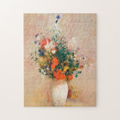 Vase van bloemen door Redon Post-Impressionist Legpuzzel (Verticaal)