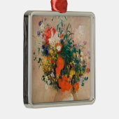 Vase van bloemen door Redon Post-Impressionist Metalen Ornament (Rechts)