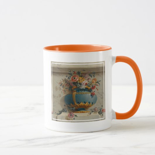 Vase van Bloemen in een Niche Mok (Rechts)