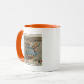 Vase van Bloemen in een Niche Mok (Voorkant links)