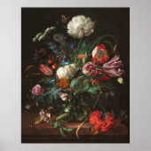 Vase van bloemen - Jan de Heem Fine Art Poster (Voorkant)