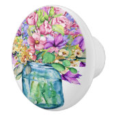 Vase van bloemen keramische dragerknoppen keramische knop (Rechts)