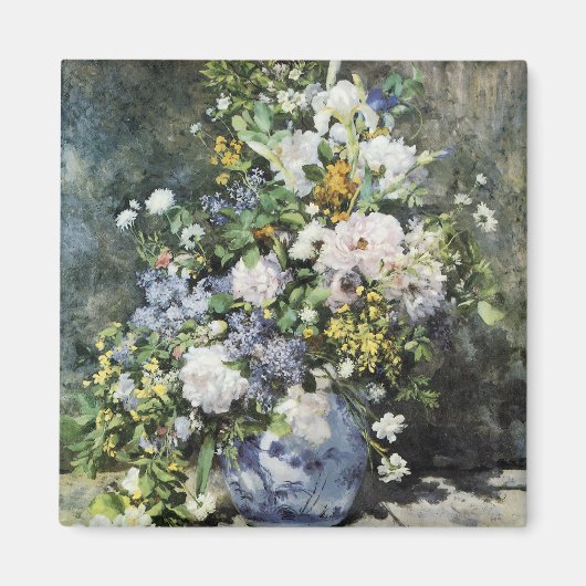 Vase van bloemen magneet (Voorkant)