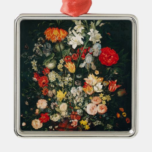 Vase van bloemen metalen ornament (Voorkant)