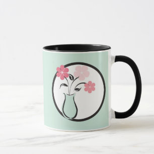 Vase van bloemen mok