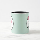 Vase van bloemen mok (Midden)