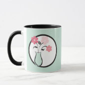 Vase van bloemen mok (Links)