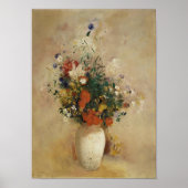 Vase van bloemen, Odilon Redon Fine Art Poster (Voorkant)
