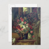 Vase van Bloemen op een Console, 1848-49 Briefkaart (Voorkant / Achterkant)