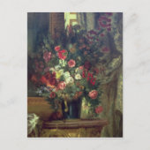 Vase van Bloemen op een Console, 1848-49 Briefkaart (Voorkant)